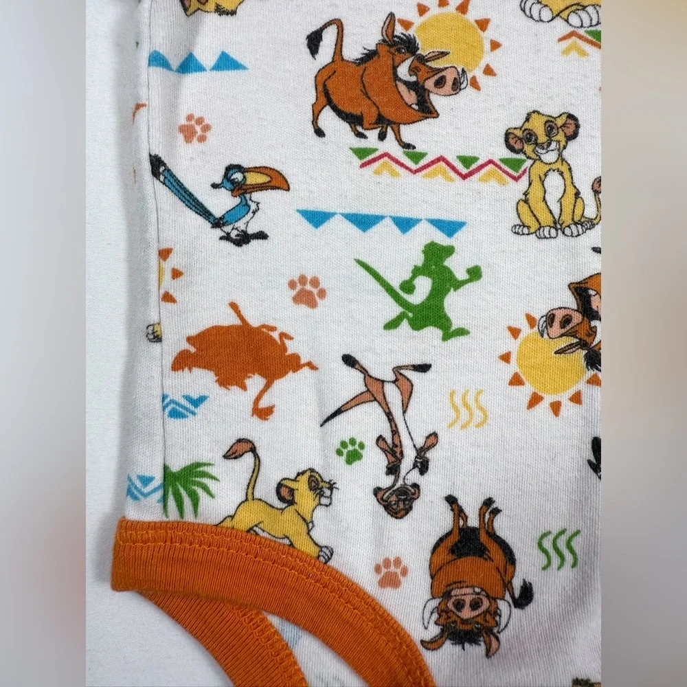 DISNEY‎ Baby Lion King Infant Bodysuit 0-3M Playful Safari Simba Timon Pumba